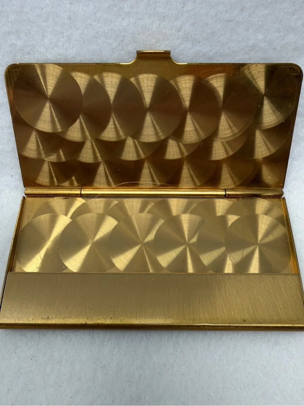 Vintage Brass Metal Postage Stamp Case